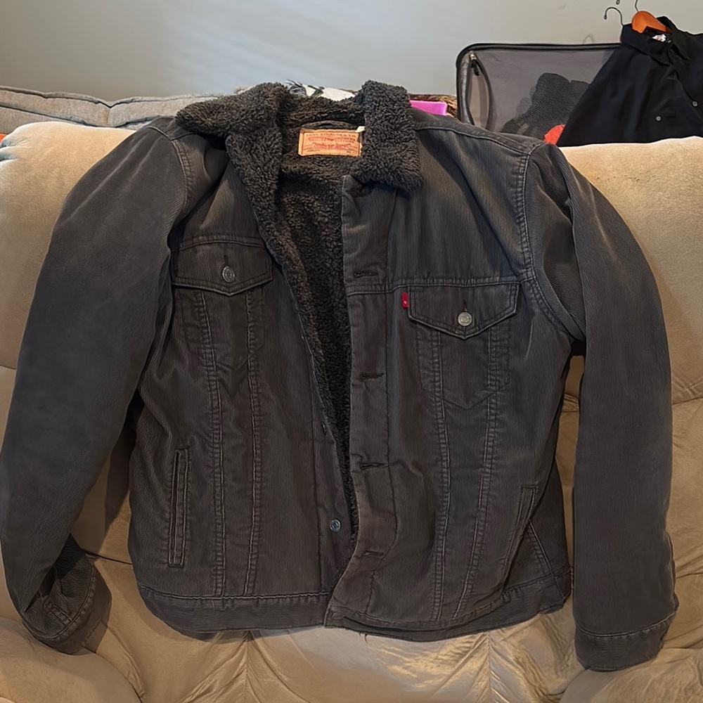 Levi's  Fleece lined Corduroy Denim Truckers Jacket Xl